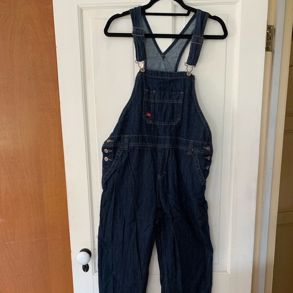 Women’s Dickies overalls, medium, barely worn; 30” inseam
